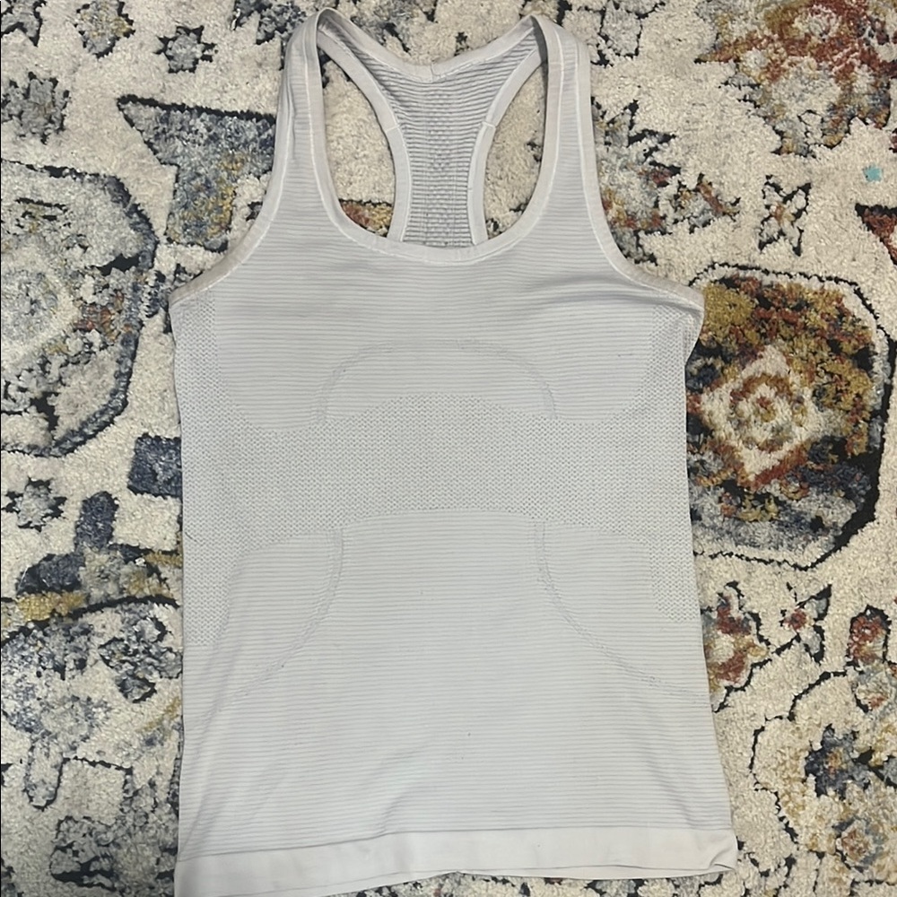 lululemon white swiftly tank